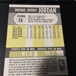 Micheal Jordan throwback topps